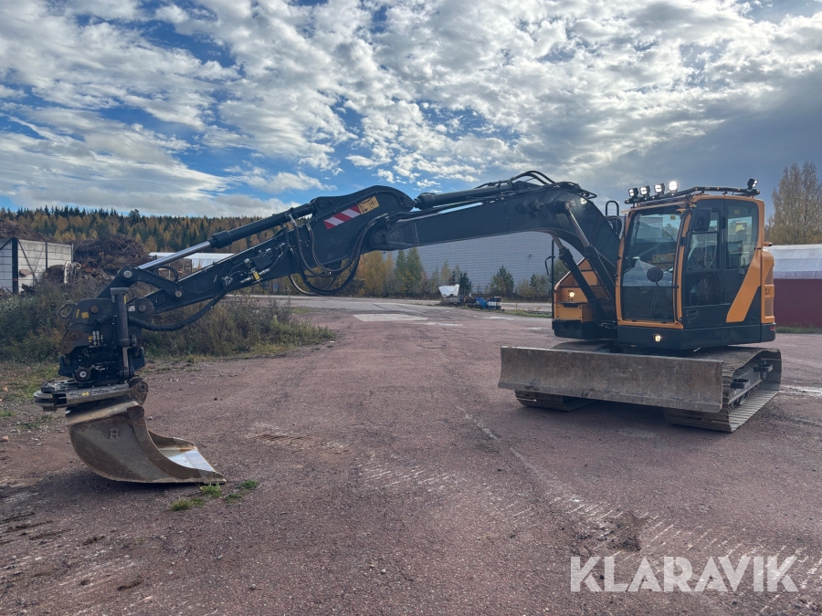 Grävmaskin Hyundai HX145ACR med skopa