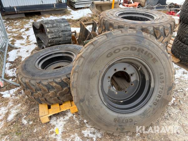 Hjul till Hjullastare Goodride/Advance 405/70R20 4 st