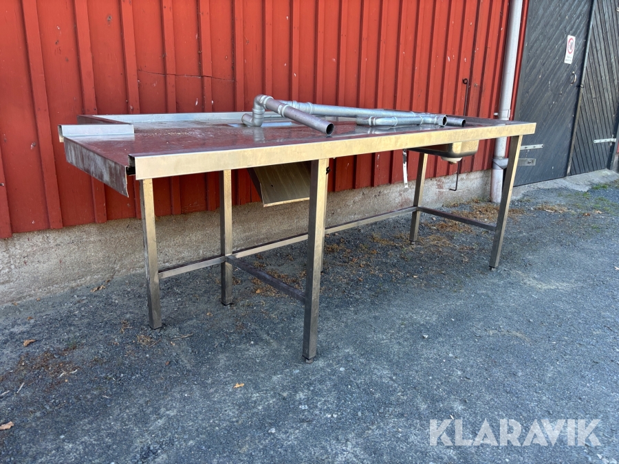 Rostfri Diskbänk