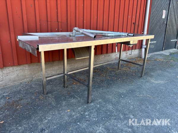 Rostfri Diskbänk