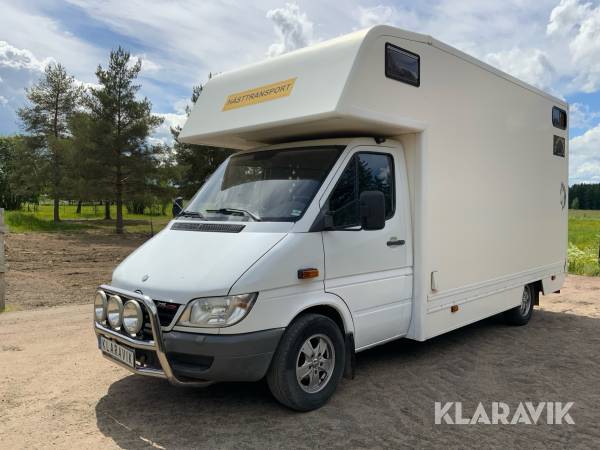 Hästtransport Mercedes-Benz 316 CDI med bodel