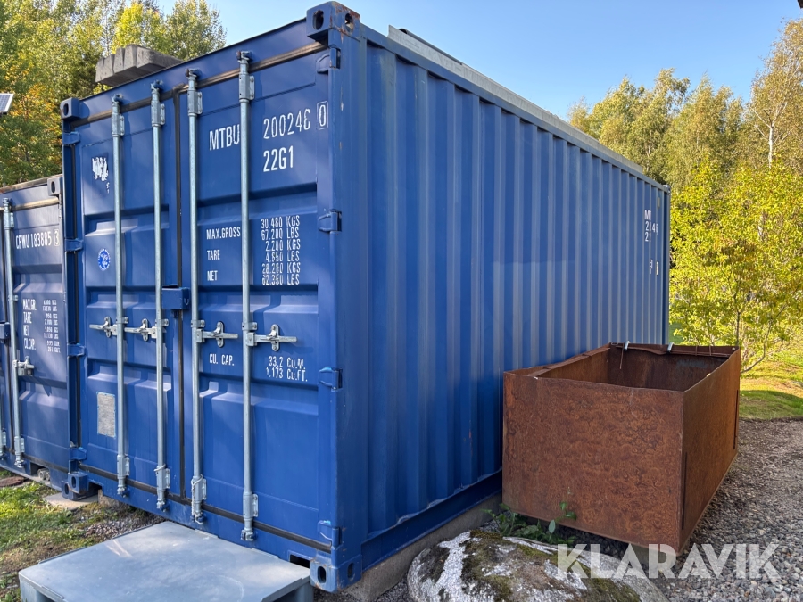Container 20 fot SPIC SMGF-20 med inredning och material