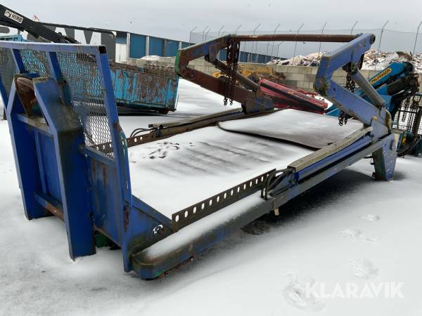 Liftdumperflak på Lastväxlarram