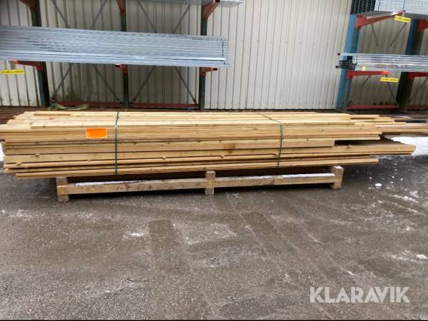 Parti med impregnerat virke sekunda, olika dimensioner