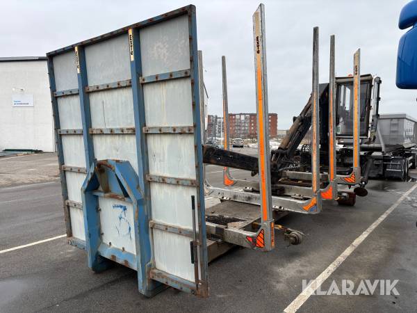 Timmerrede Palfinger/Exte med kran till lastväxlare