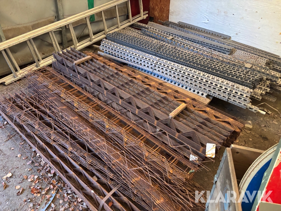 Parti med armeringsdistanser