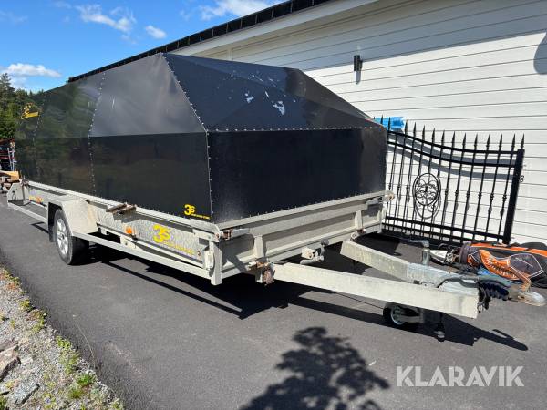 Personbilssläp / skotersläp 3S Säker Stark Stabil med kåpa