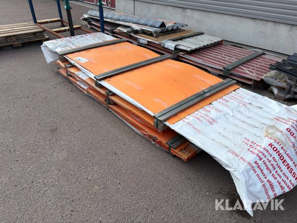 Väggplåt ArcelorMittal Väggplåt VP16 Mörkgrå 0,50 mm HP25