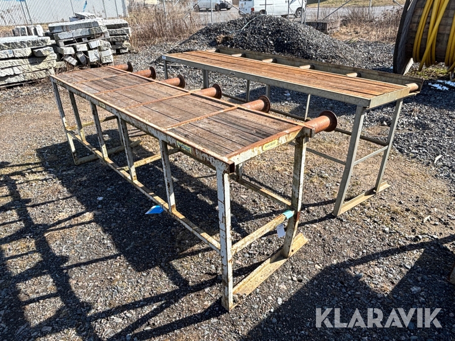 Armeringsbänk med rullar Weelu och Bendof