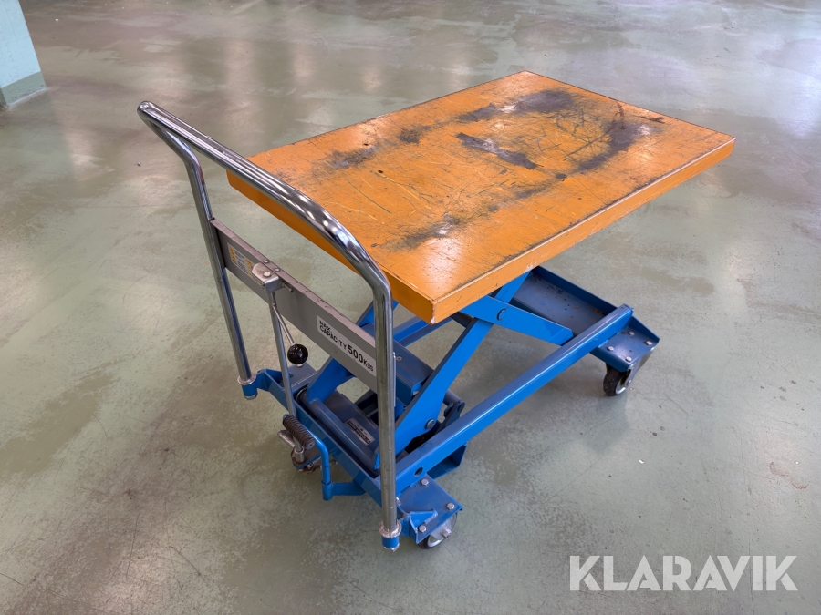 Lyftbordsvagn 500kg