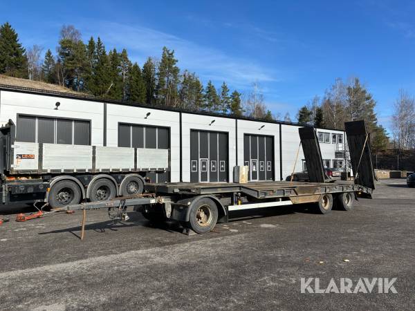 Maskintrailer GOLDHOFER TU 3-24/80 med ramper