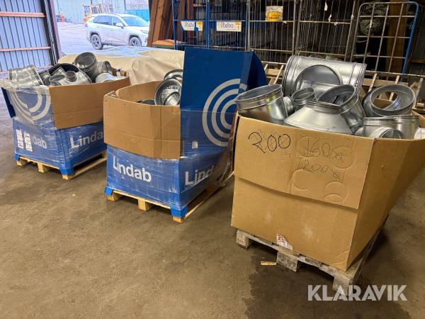 Ventilationsdelar i olika storlekar