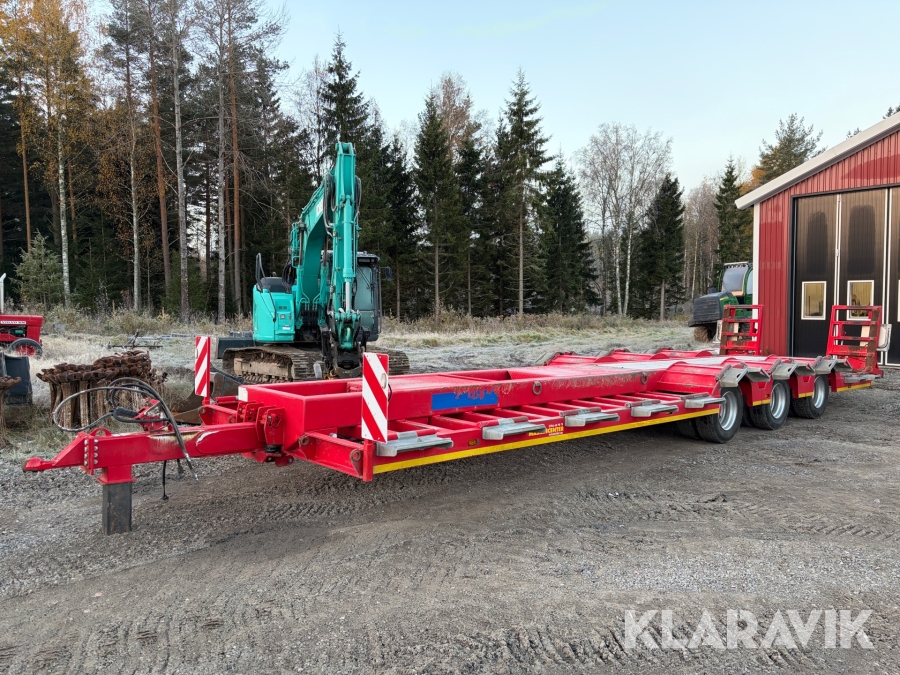 Skogsmaskintrailer Chieftain med 30 tons lastvikt 3-axlad 