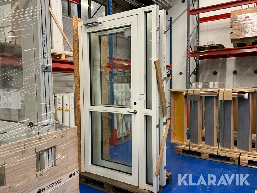 Entrédörr lättmetall 2st