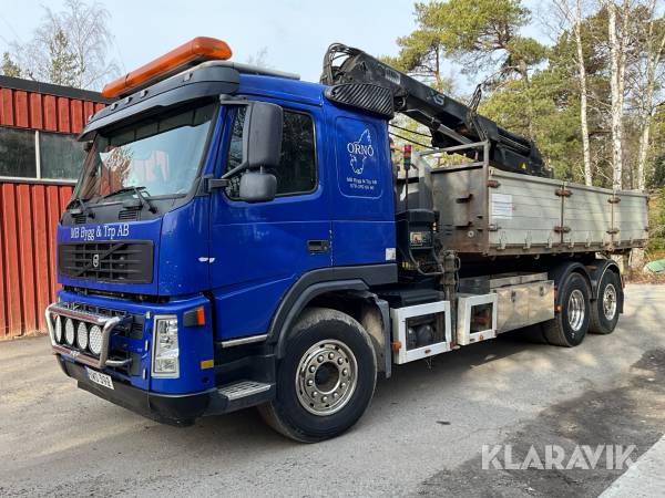Kranväxlare Volvo FM12 med kran Hiab 166E-5 Hipro
