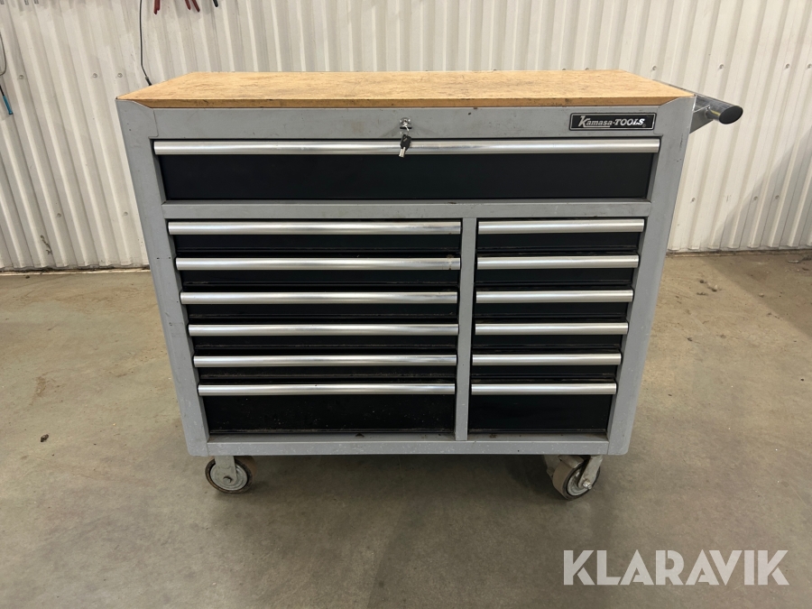 Verktygsvagn Kamasa inklusive verktyg