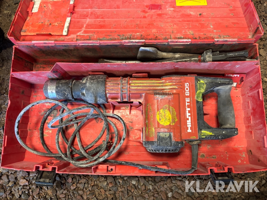 Bilmaskin Hilti TE 805 med mejslar