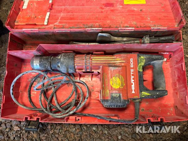 Bilmaskin Hilti TE 805 med mejslar