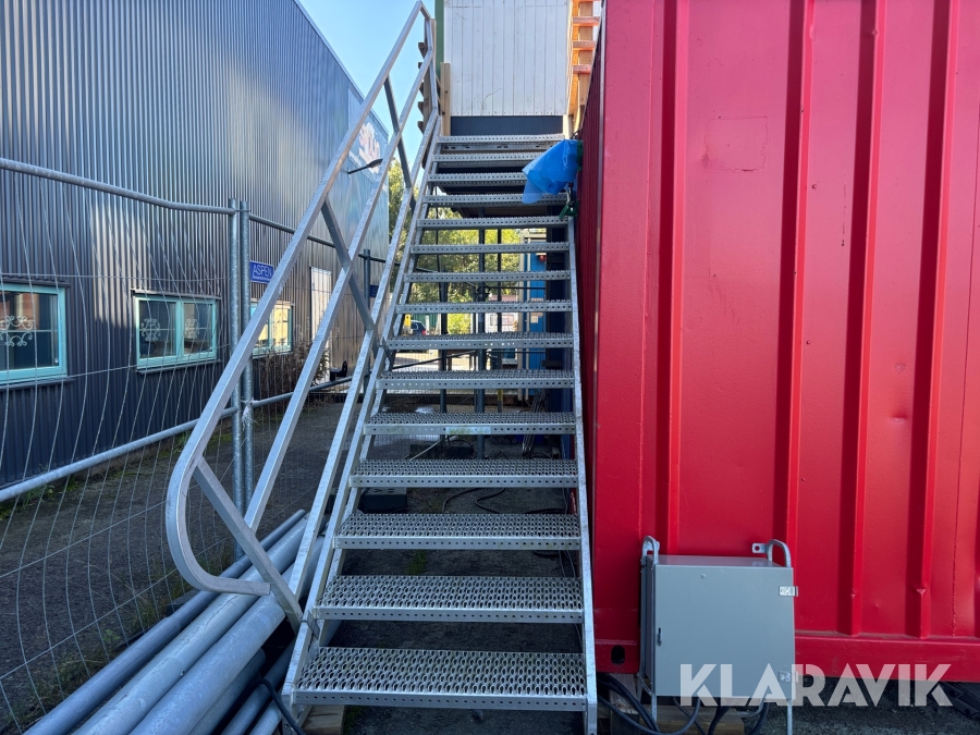 Aluminiumtrappa 15 steg