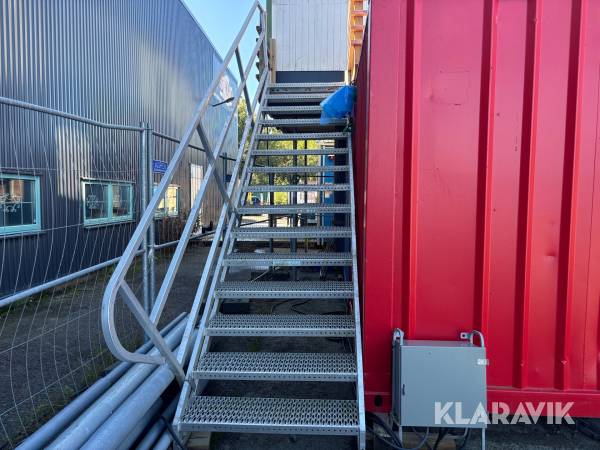Aluminiumtrappa 15 steg
