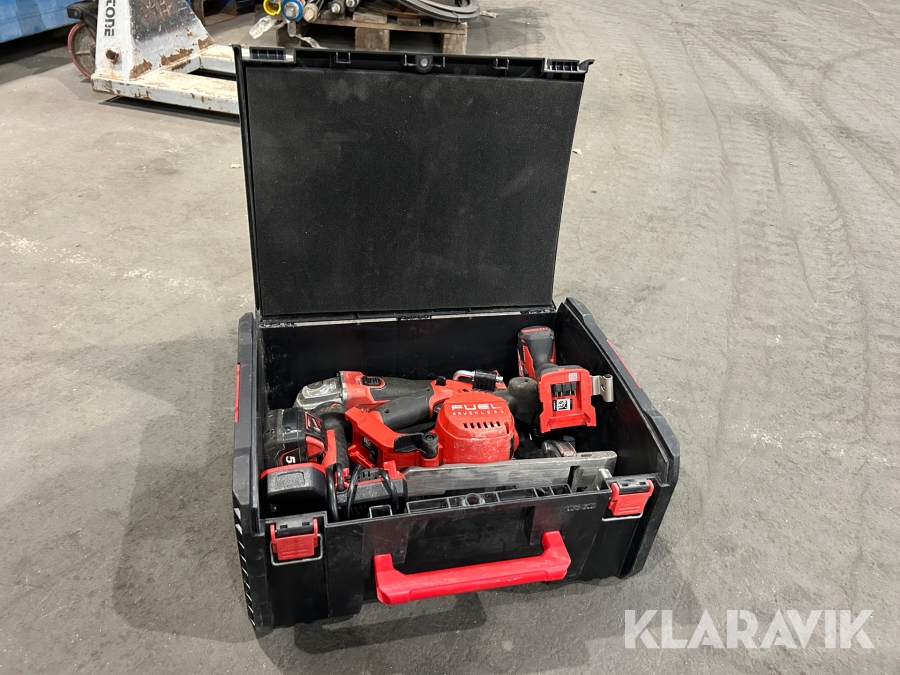 Cirkelsåg, skruvdragare & vinkelslip Milwaukee M18CCS55 / M18 FSAG125x / M18 CBLDD