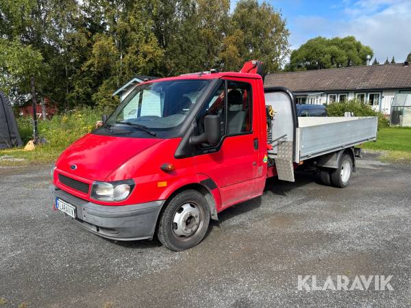 Flakbil Ford Transit 125 T350 Med kran