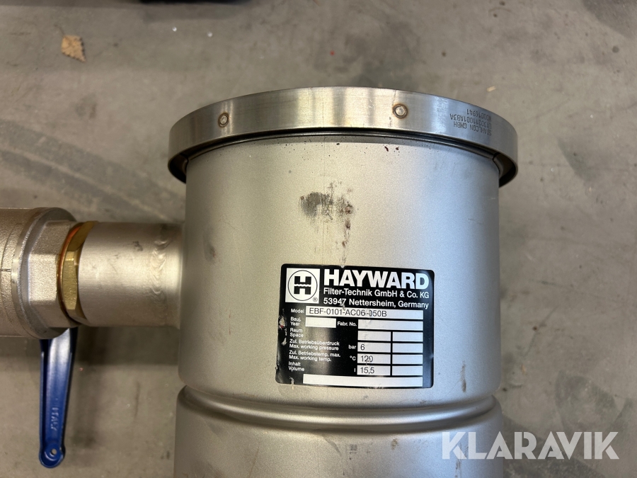Sjövattenfilter Hayward EBF-0101-AC06-050B, Kungälv, Klaravi