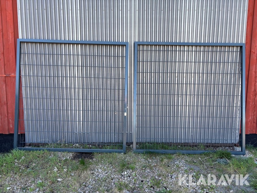 Pargrind / Dubbelgrind 4x2m - Grå