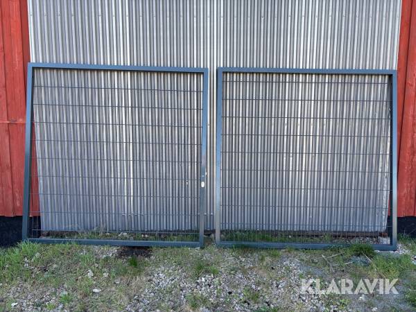 Pargrind / Dubbelgrind 4x2m - Grå