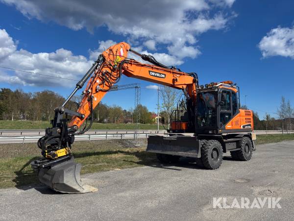 Grävmaskin Doosan DX170 W-5 med Tiltrotator & Skopa