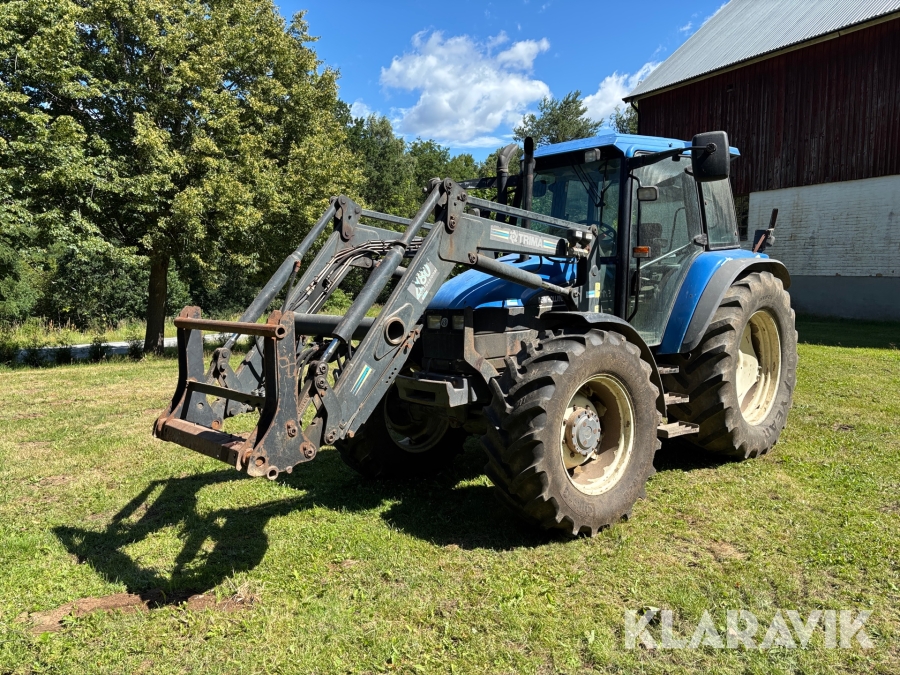 Traktor New Holland TS110 - Med frontlastare