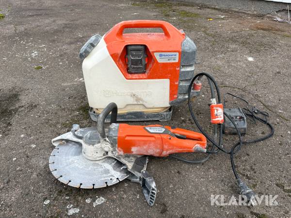 Kapmaskin Husqvarna K4000 med vattentank WT 15i