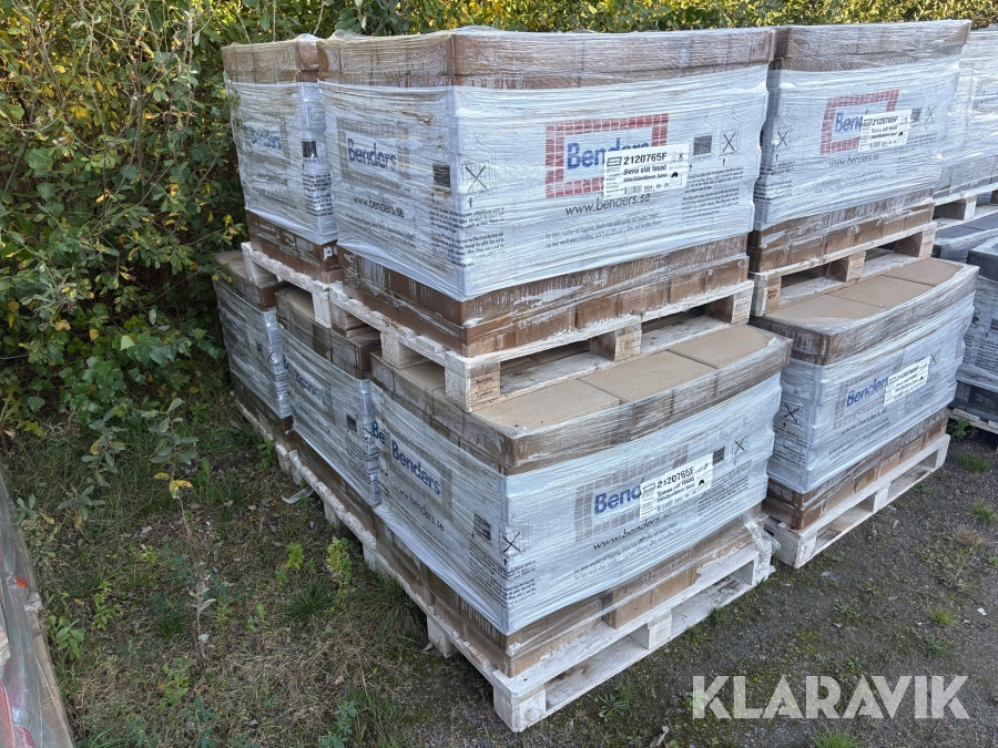 Marksten 10 pall Benders Siena slät fasad 350x350x80