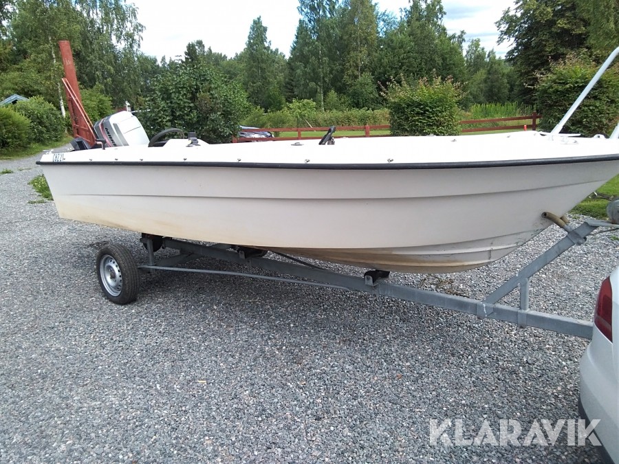 Styrpulpetbåt med 60hk mariner 