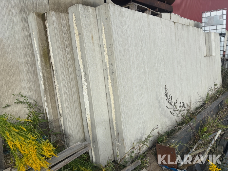 Isolerade Betongväggar / Betongelement - 5st