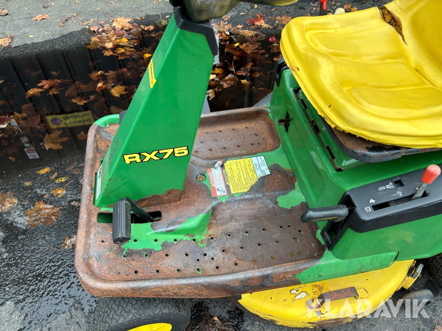 Åkgräsklippare John Deere RX75, Mölndal, Klaravik auktioner
