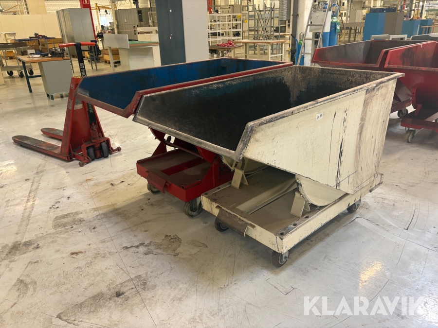 Spåncontainer 0,6 m3 2 st