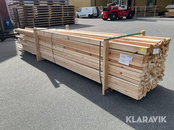 Virkespaket hyvlat virke 