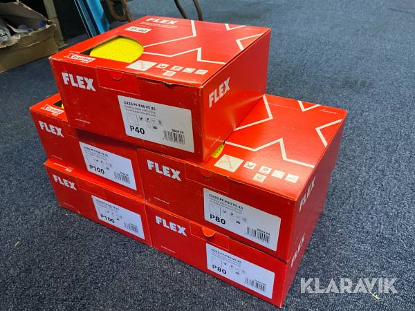 Slippapper Flex XtremePlus P40-100, 5 st kartonger