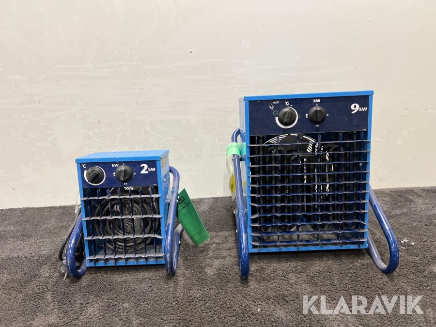 Varmluftsfläktar El-Björn Vf21 A, Vf 9b