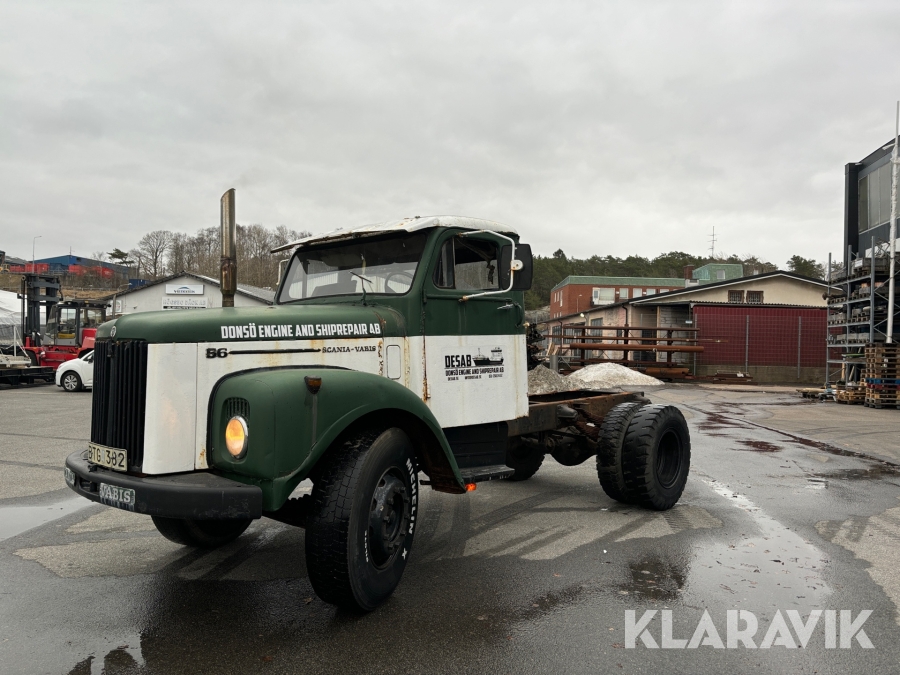 Veteranlastbil / a-traktor Scania Vabis 56