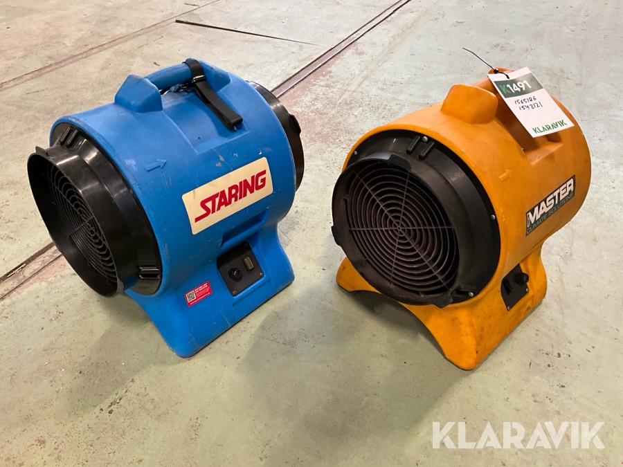 Fläkt 2st Master, Americ BL6800, VAF 300