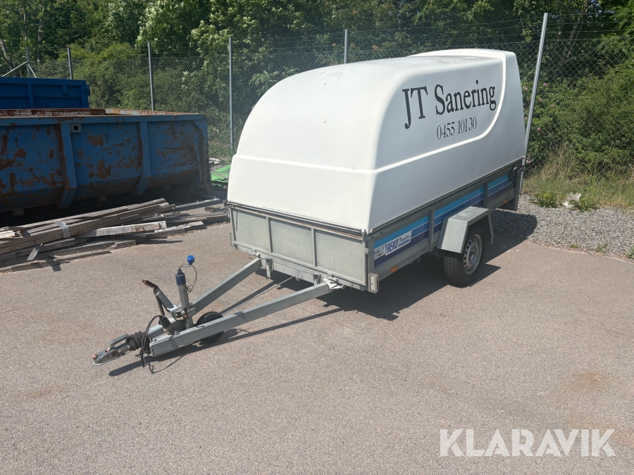 Personbilssläp Rekotrailer FF 4902 med kåpa