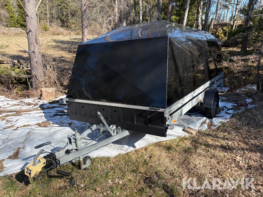 Tippsläp med kåpa 9m3 Fogelsta S1945 Outline