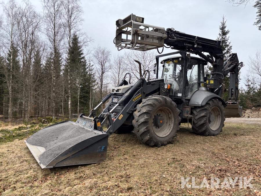 Grävlastare / Linjemaskin Lännen 8800i Med kran, tiltrotator och redskap