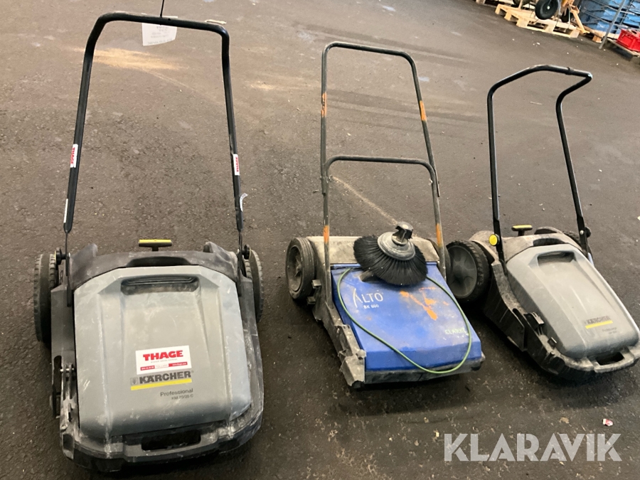 Sopmaskiner 3st Kärcher, Clark KM 70/20 C, LTO BK800