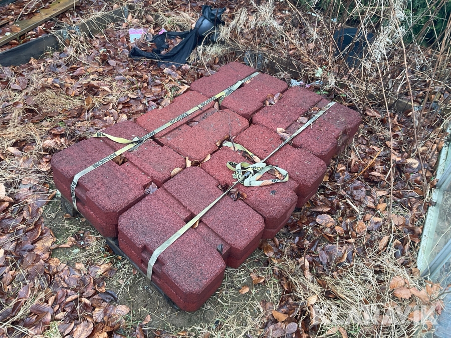 Fallskyddsplattor / Gummitegel 12st