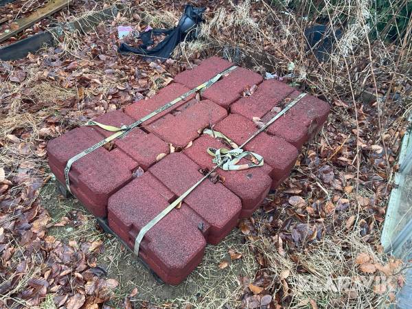 Fallskyddsplattor / Gummitegel 12st