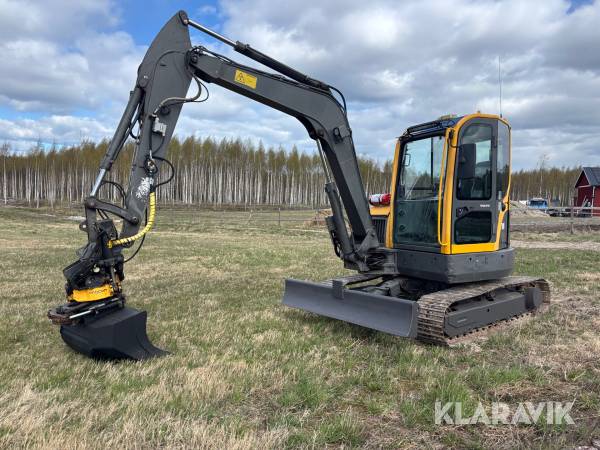Grävmaskin Volvo ECR58 Plus med redskap