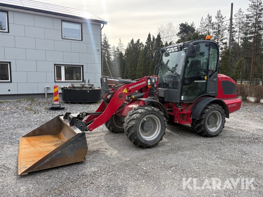 Hjullastare Weidemann 3080 med redskap